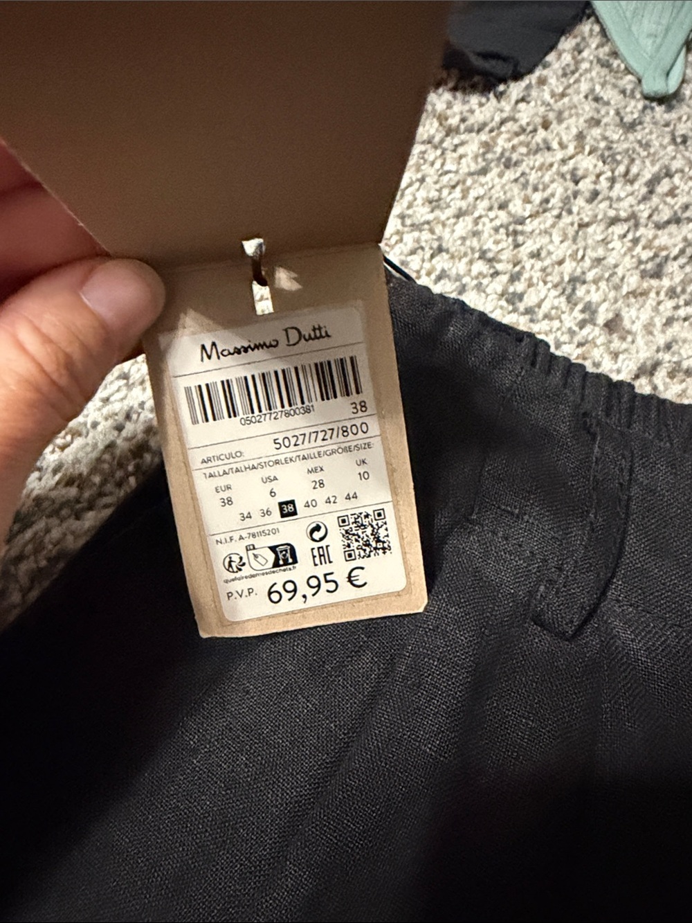 Massimo Dutti linen Pants size 28/6 - Picture 3 of 5